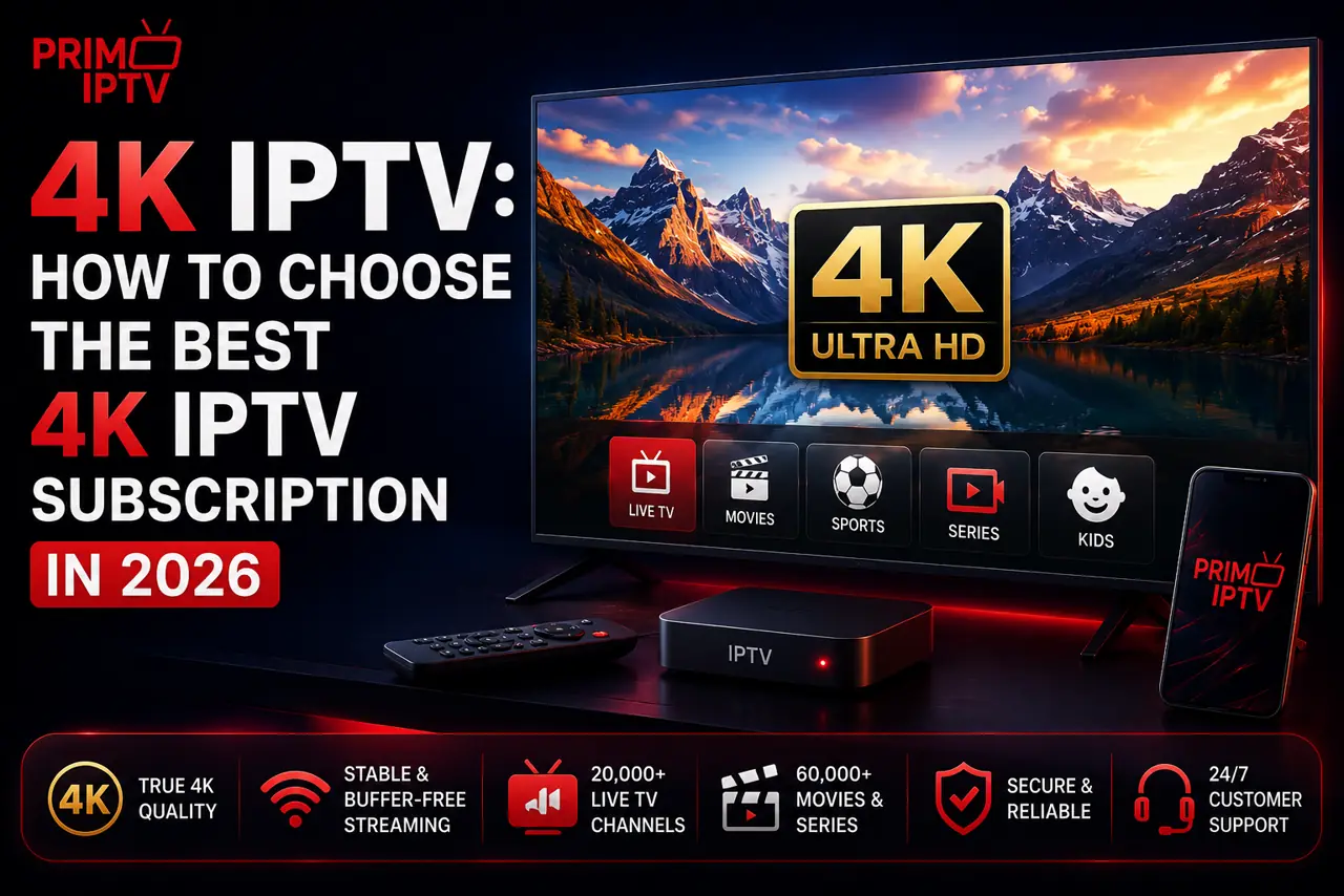 4K IPTV: How to Choose the Best 4K IPTV Subscription in 2026