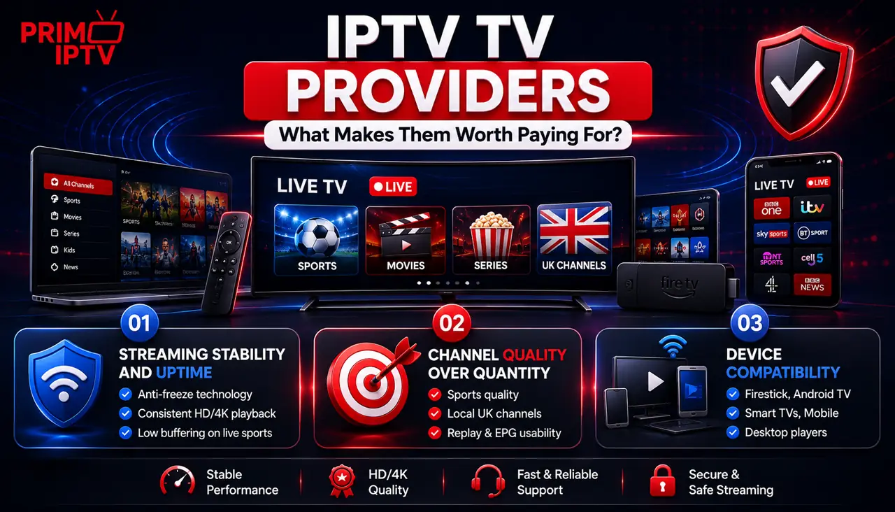 What makes IPTV TV providers worth paying for: stability, channel quality, and device compatibility